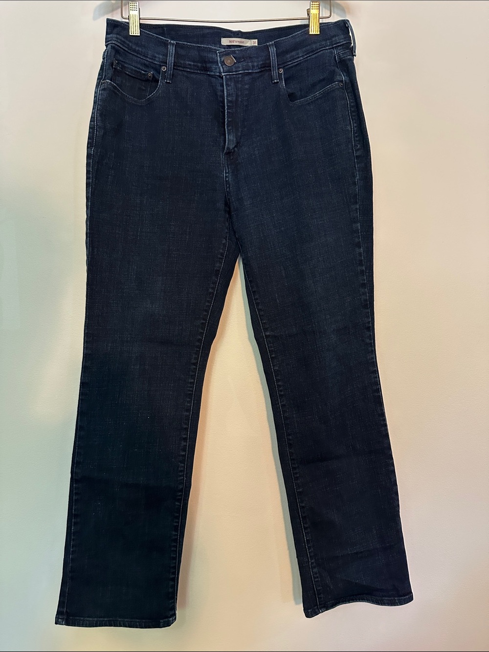 Levi's Women's Dark Indigo Straight-Leg Jeans